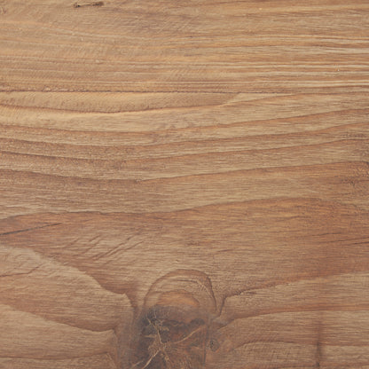 Tahlia Round Natural Brown Wood w/ Angled Legs Stool