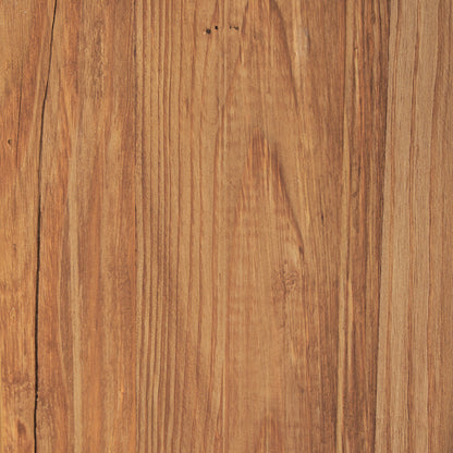 Tucson Natural Wood w/ Round Black Oak Top Side Table