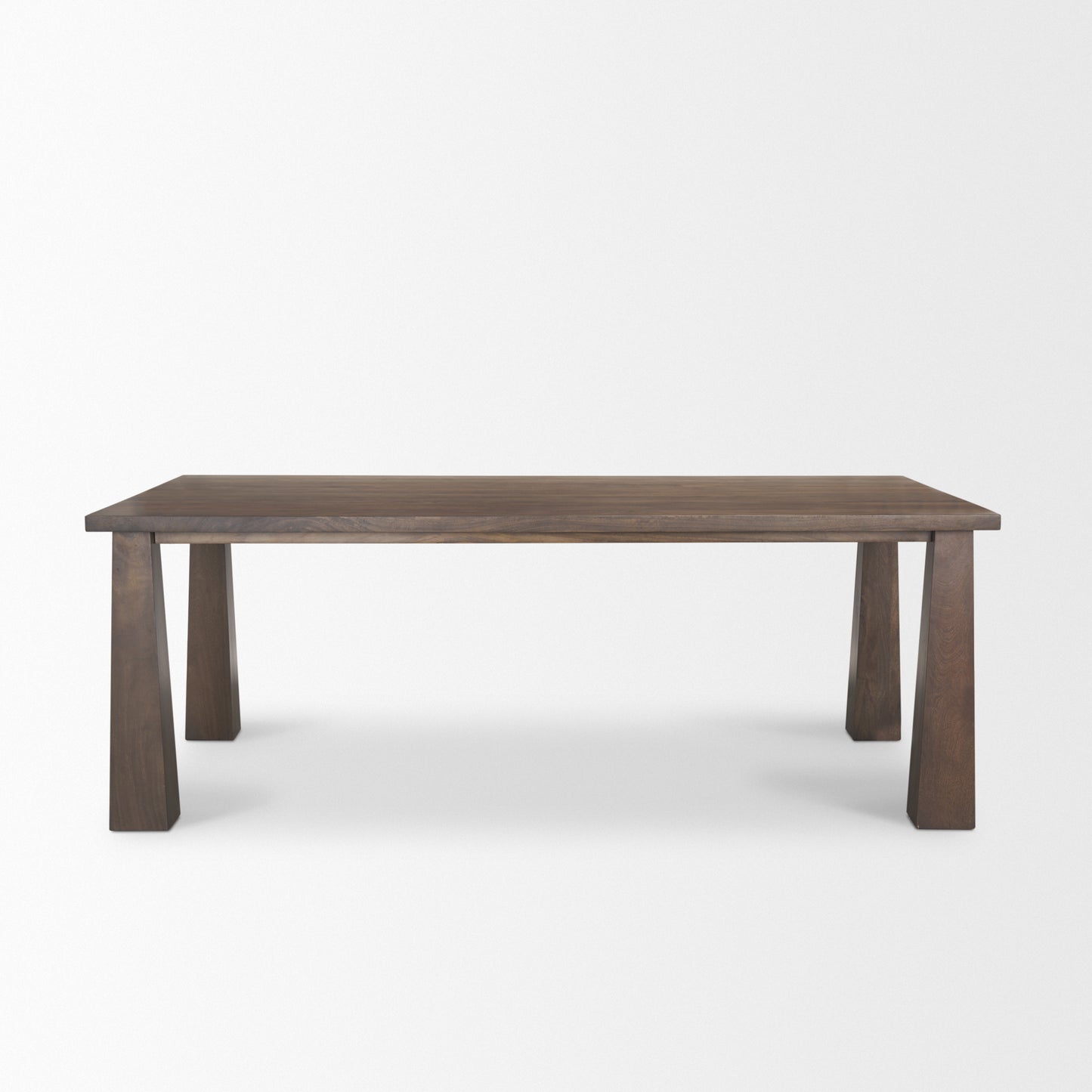 Wolcott Rectangular Dark Brown Solid Wood Dining Table