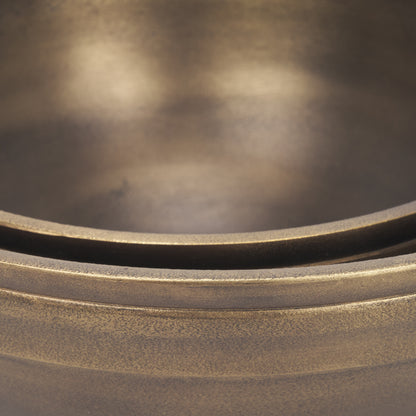 Tomiko Decorative Brass Finished Cast Aluminum Round Bowls