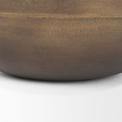 Tomiko Decorative Brass Finished Cast Aluminum Round Bowls