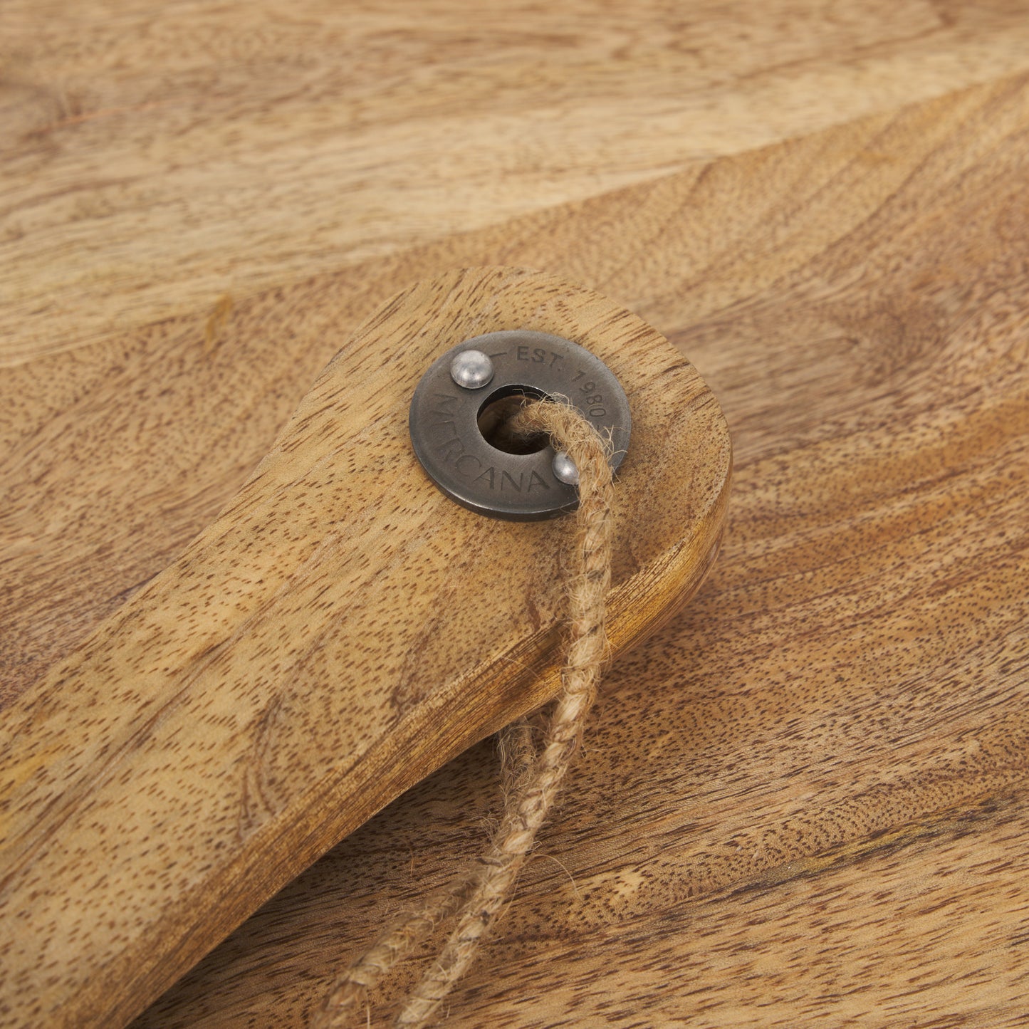 Karana Natural Solid Wood Round Serving Boards