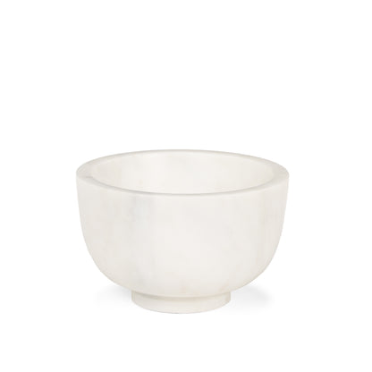 Katora Small Premium Solid White Marble Bowl
