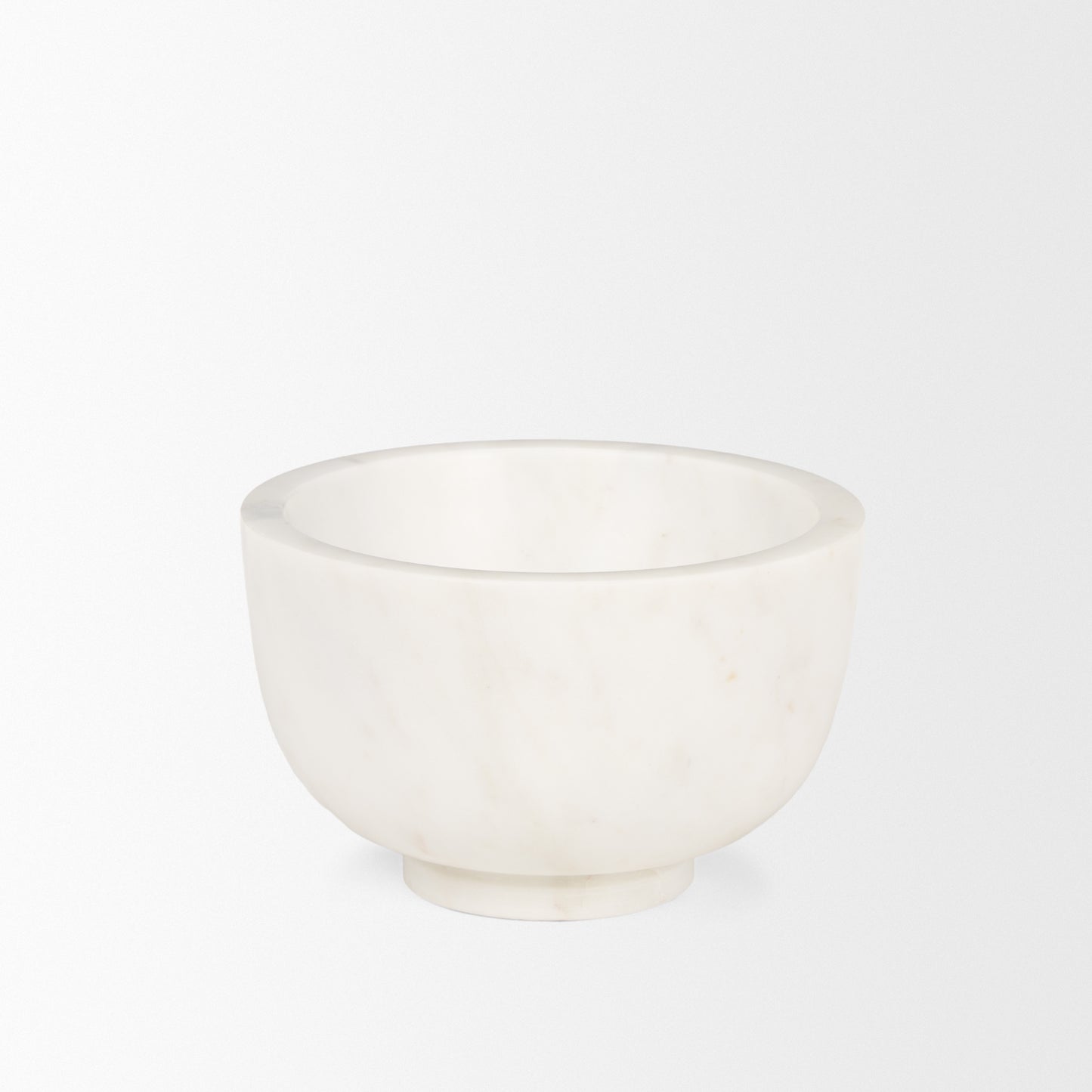 Katora Small Premium Solid White Marble Bowl
