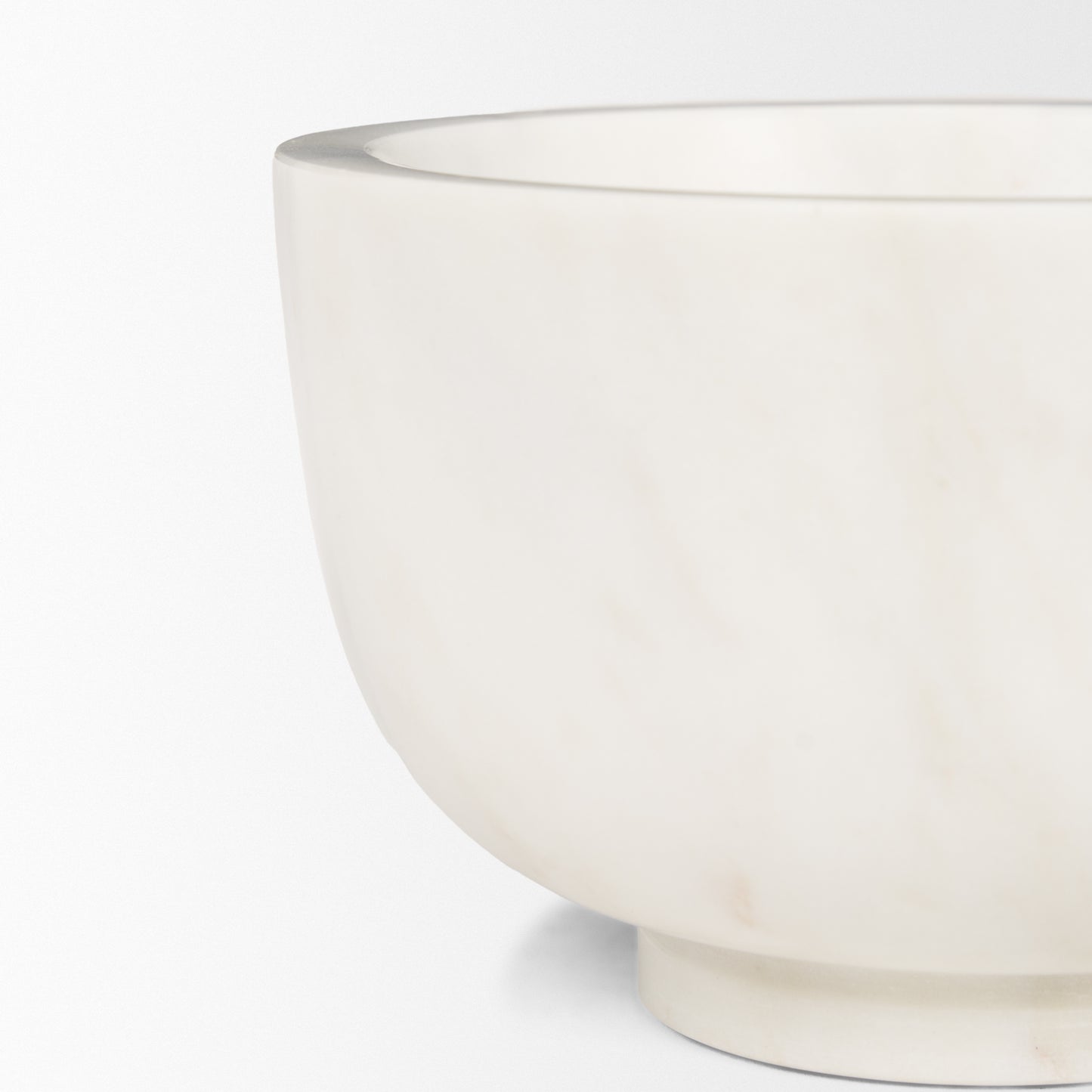 Katora Small Premium Solid White Marble Bowl