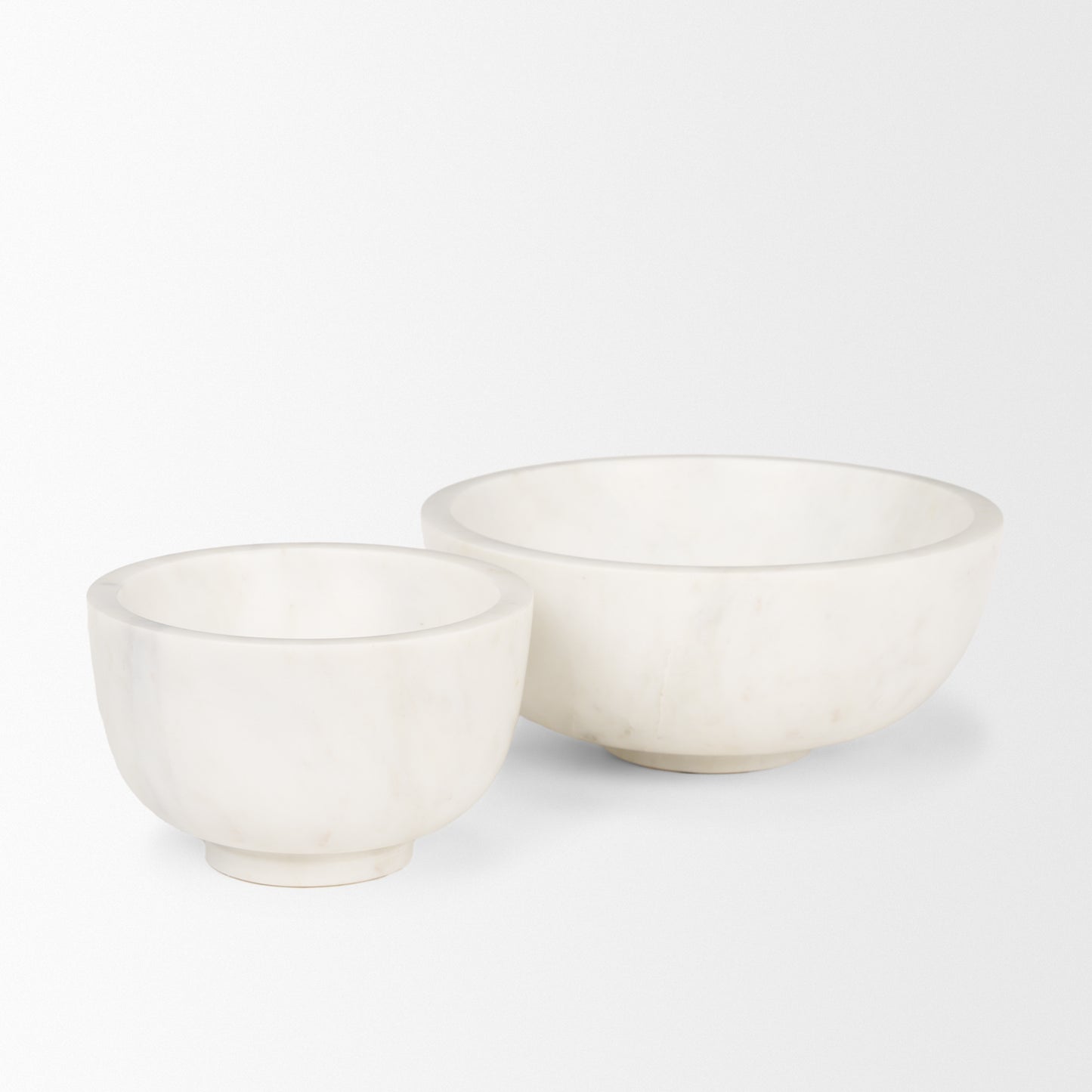 Katora Small Premium Solid White Marble Bowl