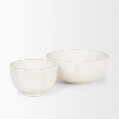 Katora Small Premium Solid White Marble Bowl