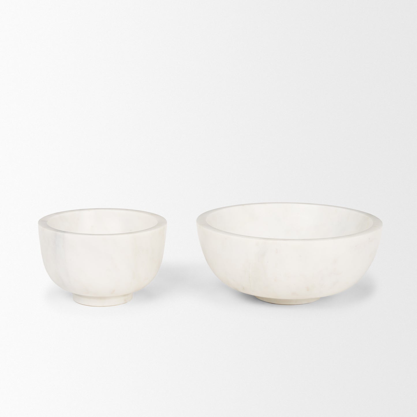 Katora Small Premium Solid White Marble Bowl