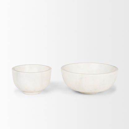 Katora Small Premium Solid White Marble Bowl