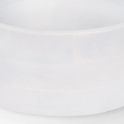 Kadara White Washed Solid Wood Decorative Bowl