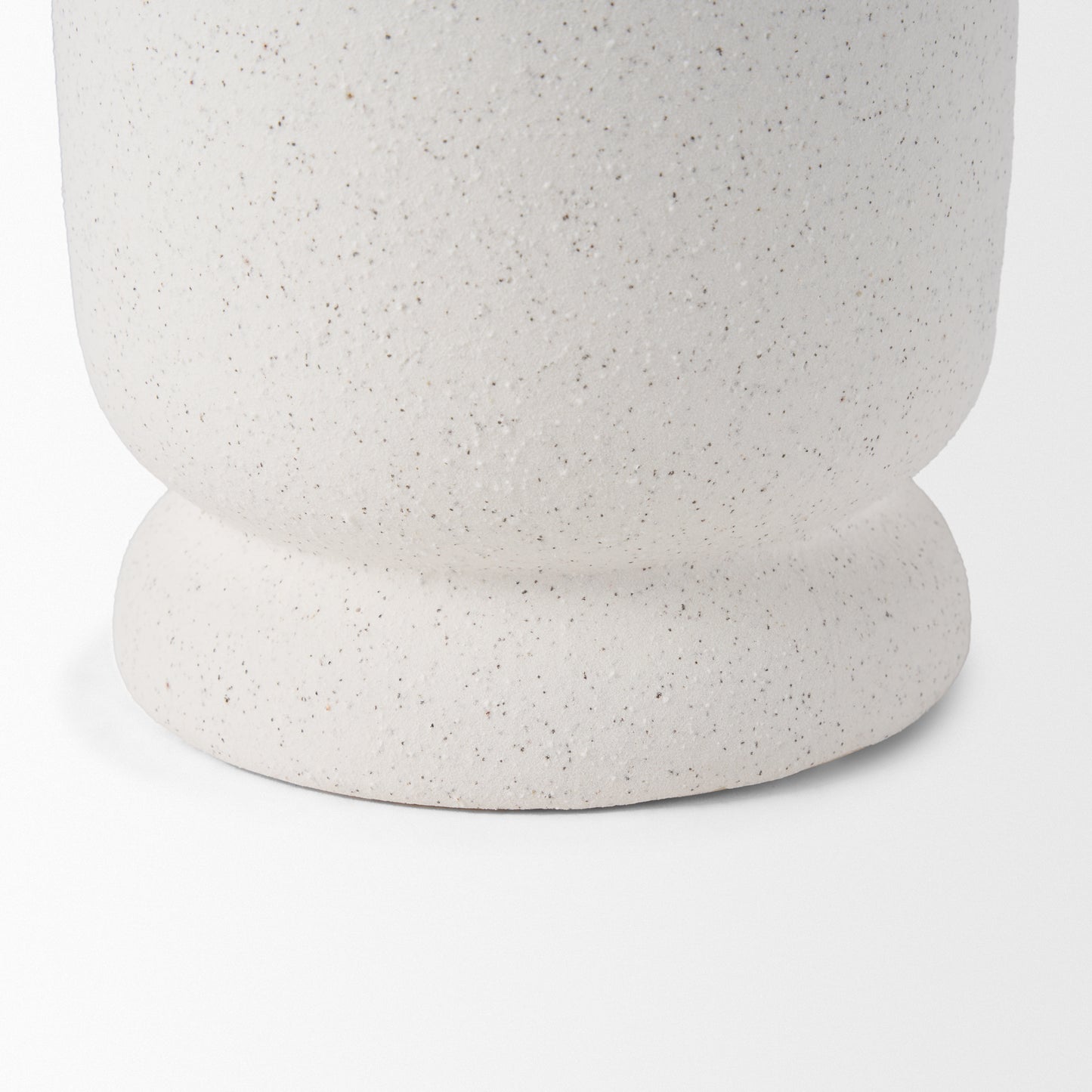 Dylan Small Textured Off White w/ Handles Ceramic Vase