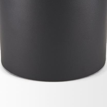 Tosca Small Matte Black Metal Vase