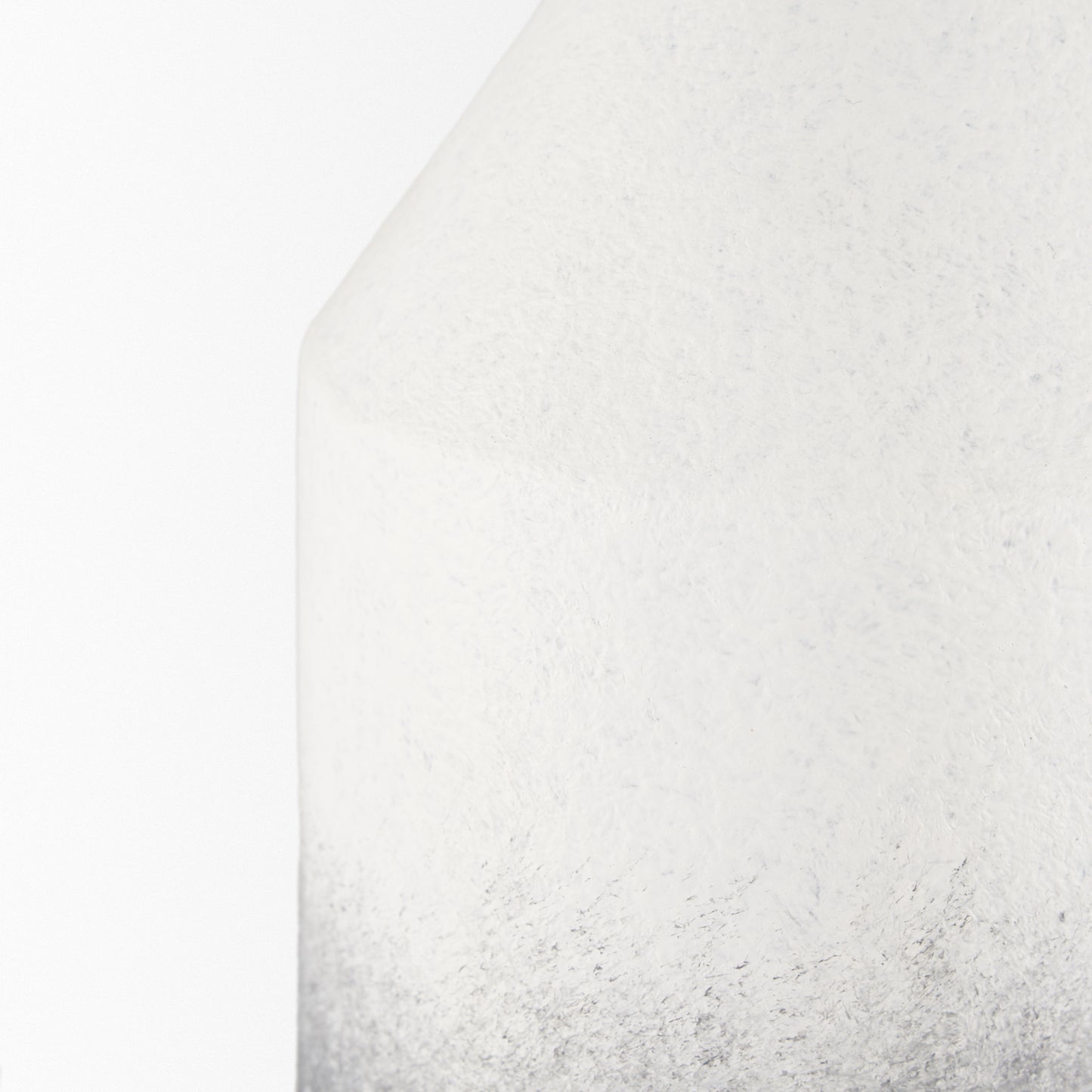Townley Small White w/ Black Ombre Metal Vase