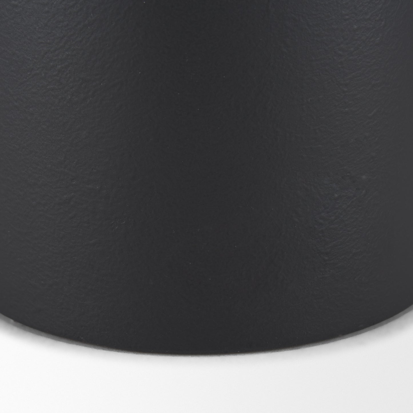 Townley Small White w/ Black Ombre Metal Vase