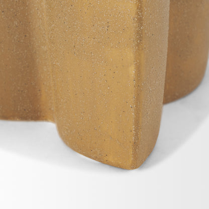 Vania Small Off White w/ Tan Textured Ceramic Vase