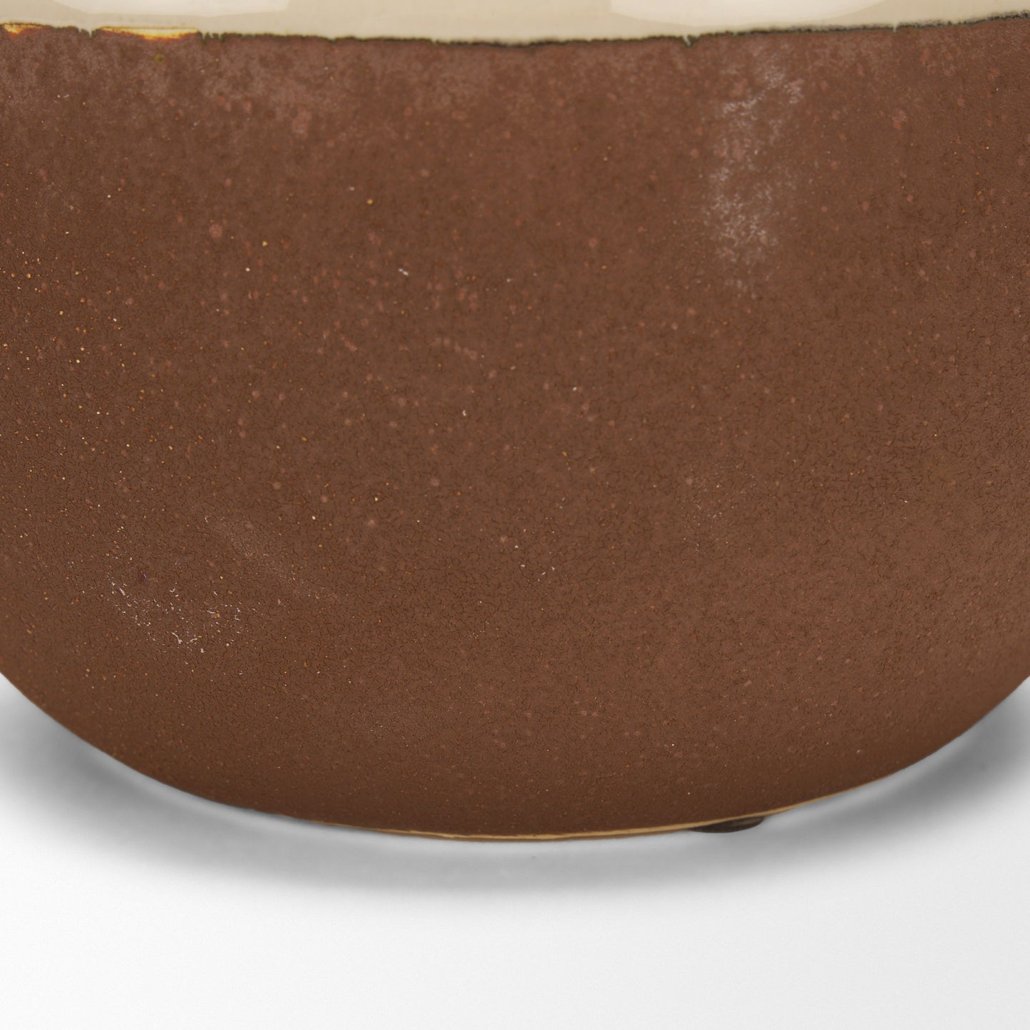 Tryna Small Beige w/ Matte Brown Ceramic Vase