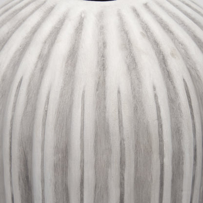 Ummi Small Off White w/ Gray Antiquing Ceramic Vase