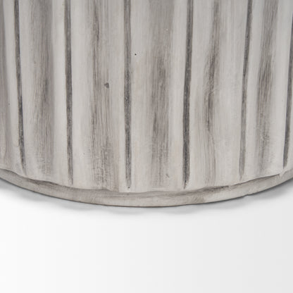 Ummi Small Off White w/ Gray Antiquing Ceramic Vase