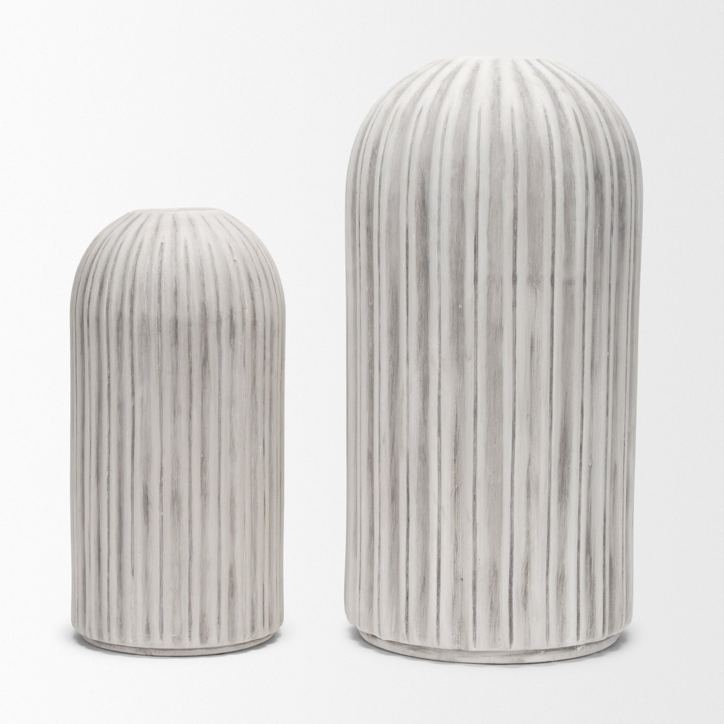 Ummi Small Off White w/ Gray Antiquing Ceramic Vase