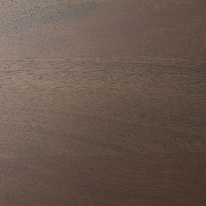 Wolcott Rectangular Dark Brown Solid Wood Bench