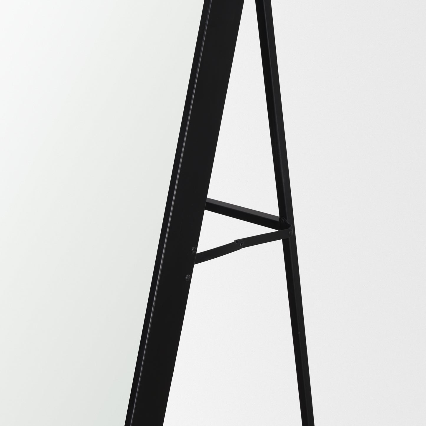 Tillie Oblong Matte Black Metal Standing Floor Mirror