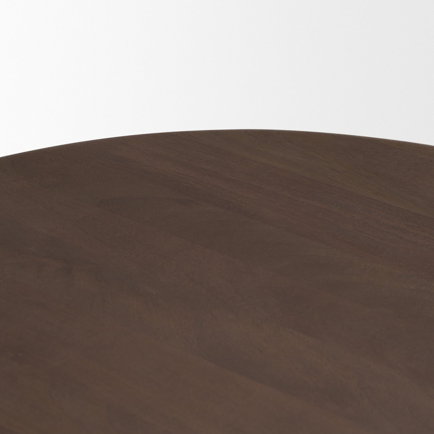 Shima Oval Dark Brown Wood w/ Arched Legs Coffee Table