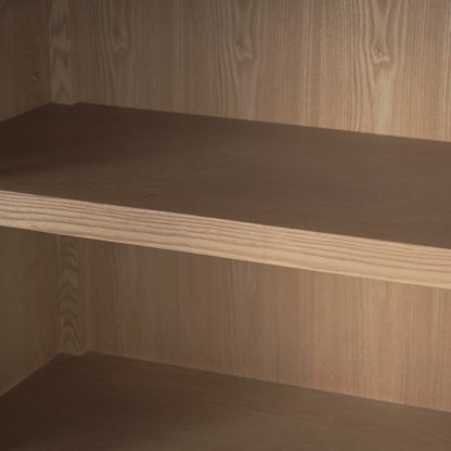 Teva Two Toned Dark w/Light Wood Arched Curio Cabinet