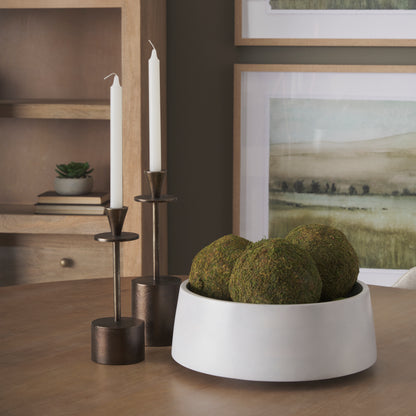 Petria Antiqued Gold Textured Metal Taper Candle Holders