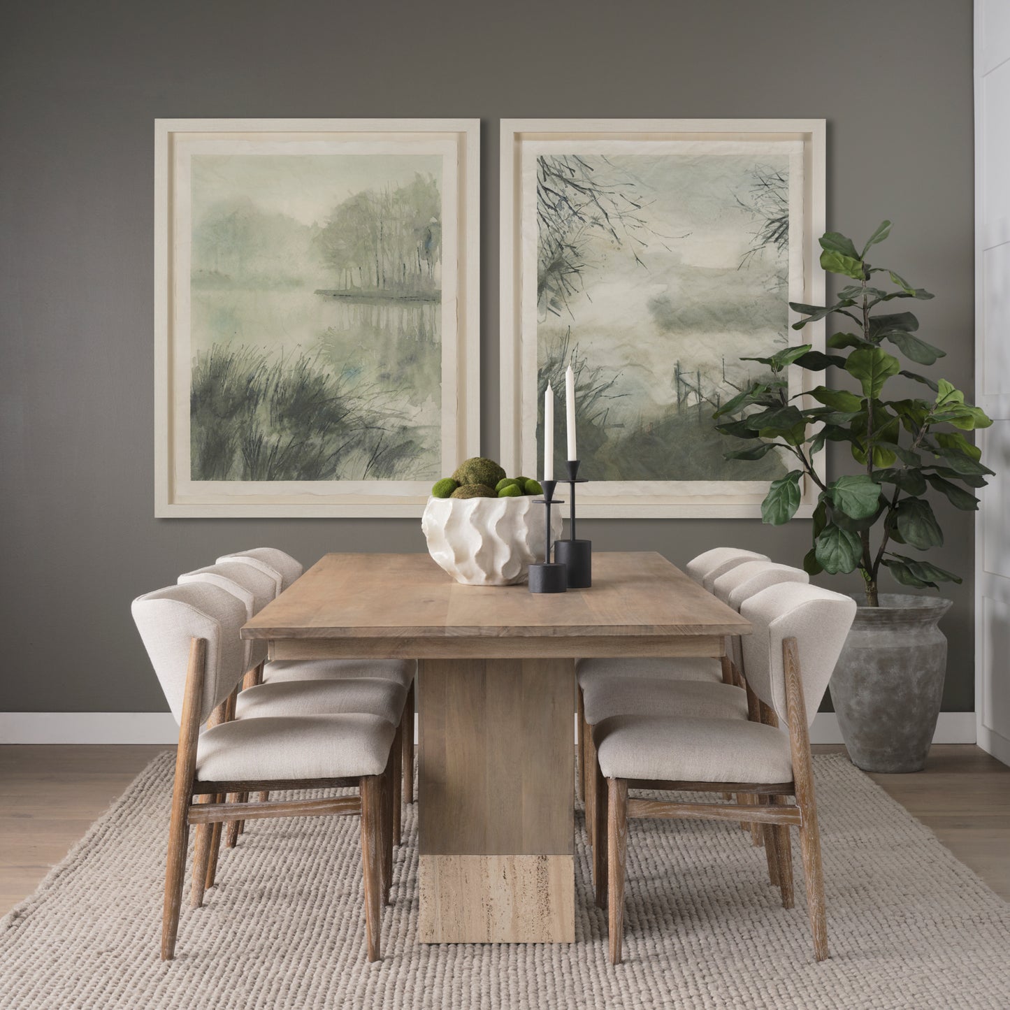 Vahn Sculptural Cream Glazed Decorative Ceramic Bowl