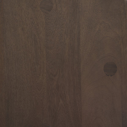 Weldon Dark Brown Wood w/ Matte Black Metal Counter Stool