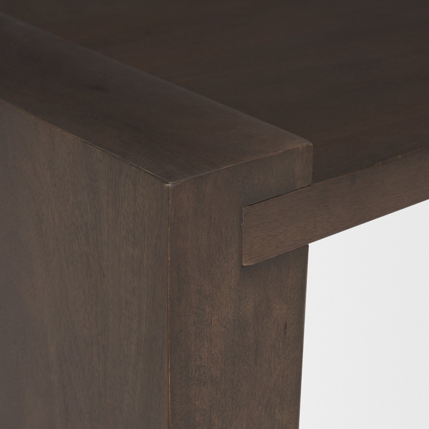 Wesson Dark Brown Wooden Rectangular Coffee Table