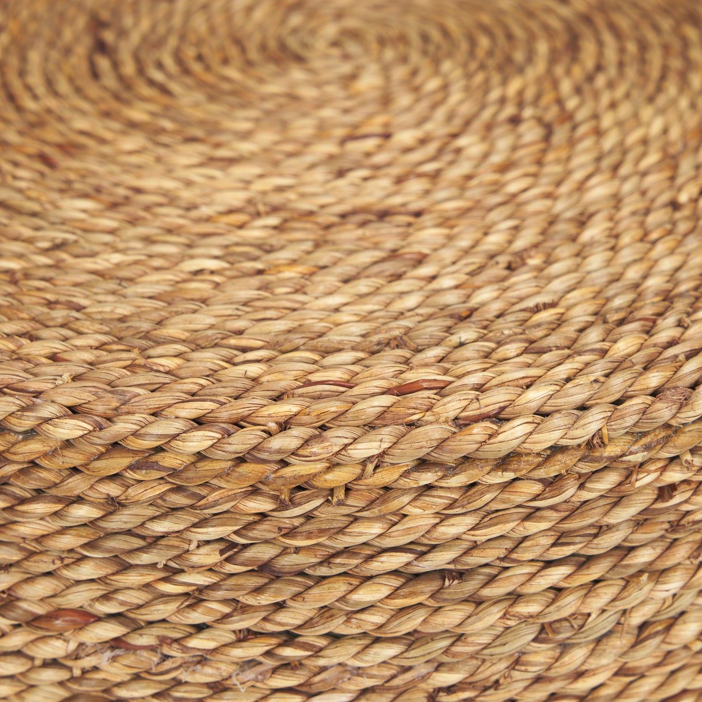 Wenopa Matte Black Wood w/ Natural Jute Accent Tables