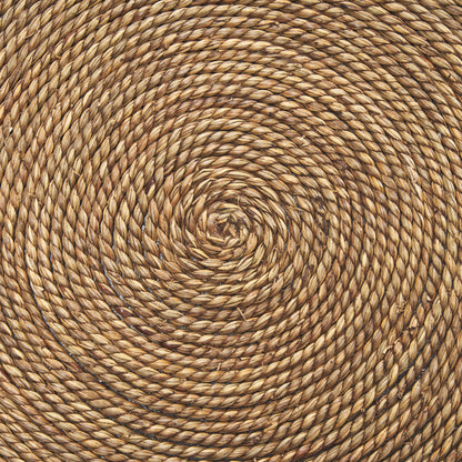 Wenopa Matte Black Wood w/ Natural Jute Accent Tables