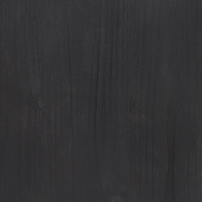 Wenopa Matte Black Wood w/ Natural Jute Accent Tables