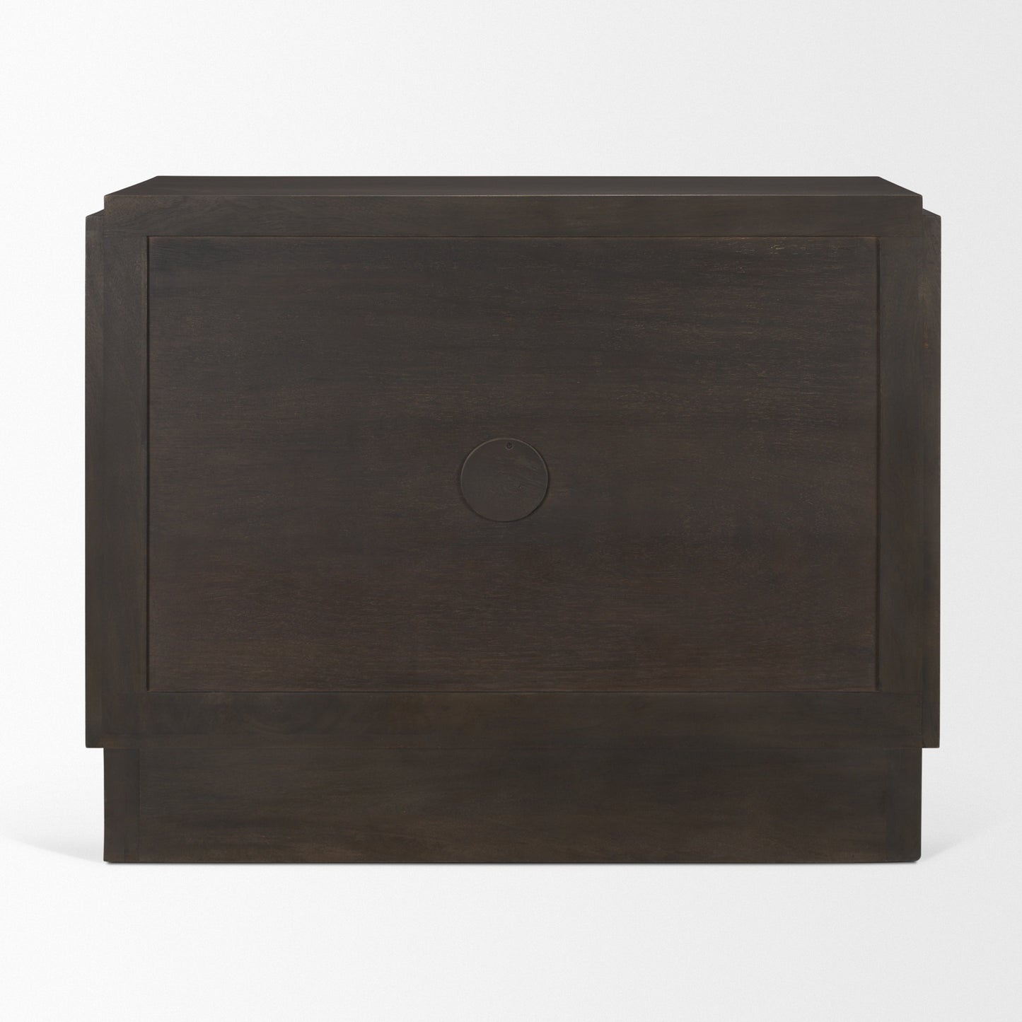 Wagner Dark Brown Wood w/ Arched Design Accent Cabinet