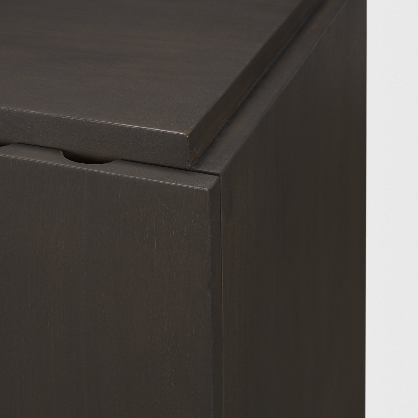 Wagner Dark Brown Wood w/ Arched Design Accent Cabinet