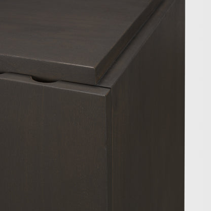 Wagner Dark Brown Wood w/ Arched Design Accent Cabinet