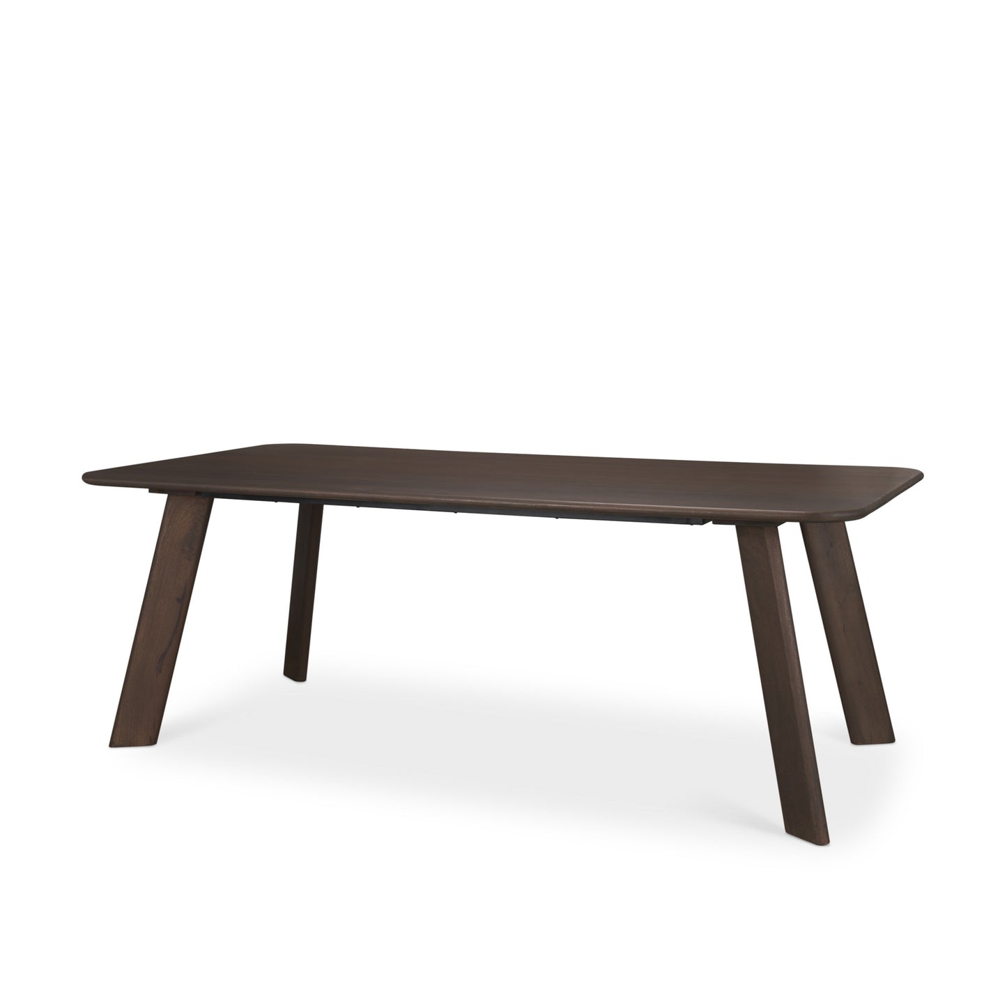Welborn 84" Dark Brown Wood Rectangular Dining Table