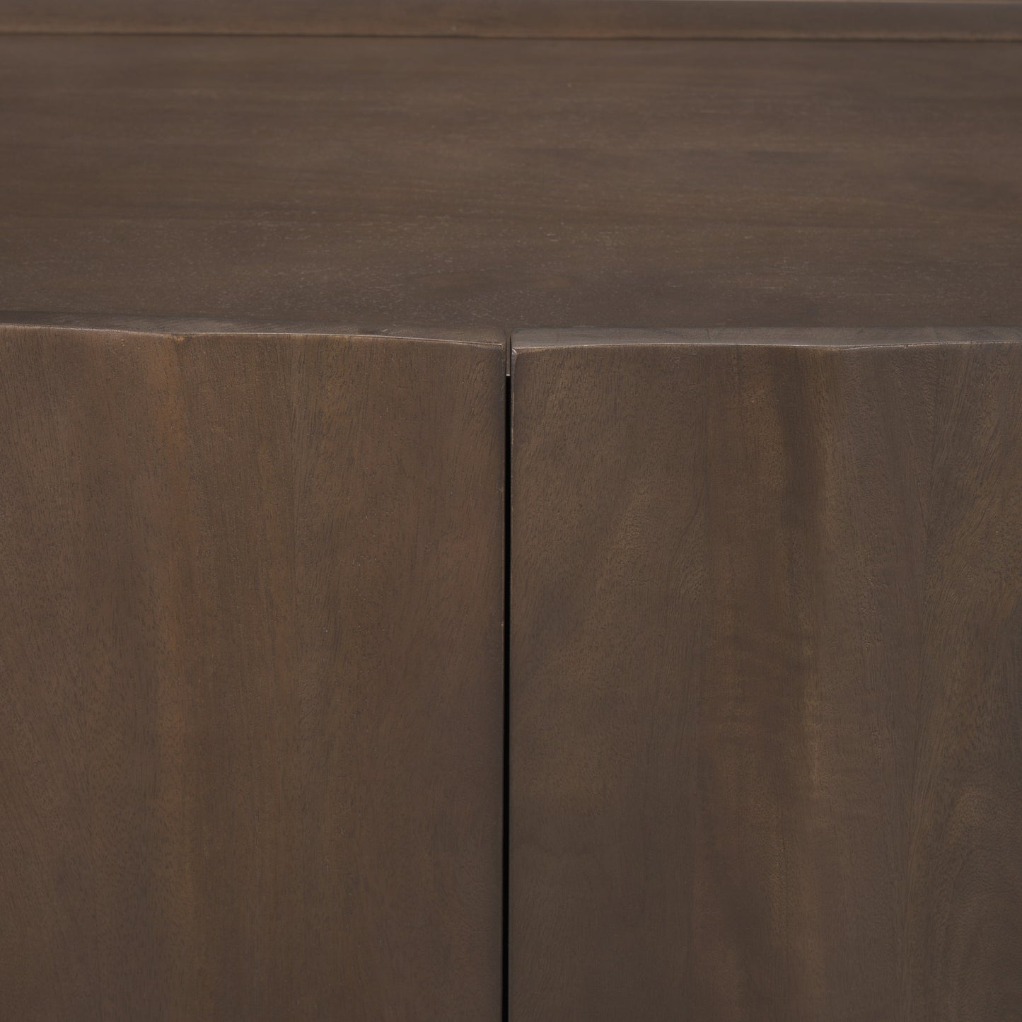 Swanson Dark Brown Wooden Scalloped Sideboard