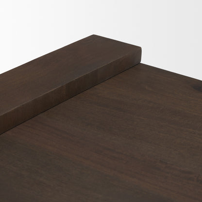 Wesson Dark Brown Wood Accent Table