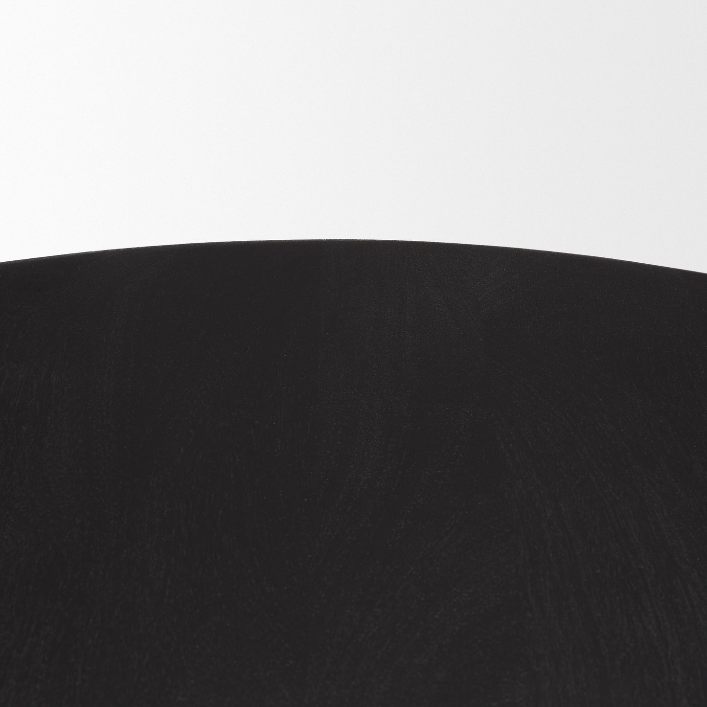 Soma Textured Black Mango Wood Round Dining Table
