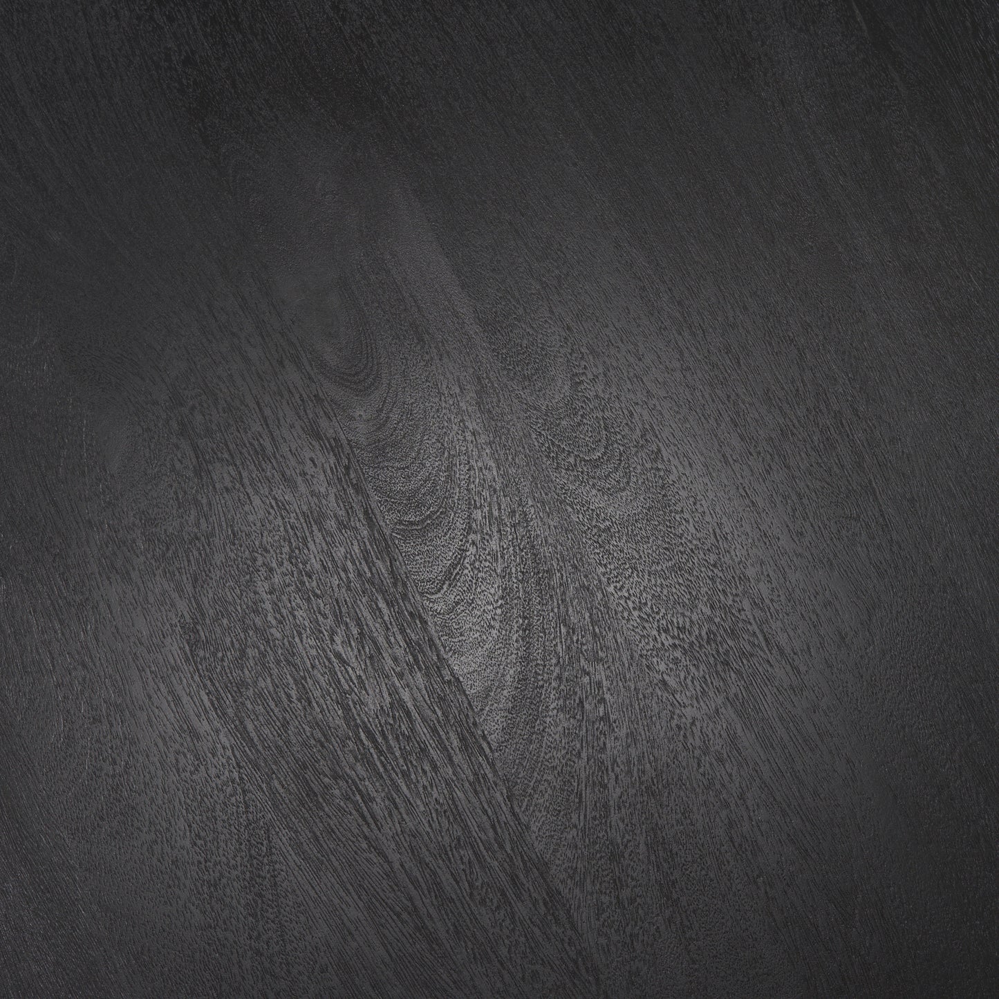 Soma Textured Black Mango Wood Round Dining Table