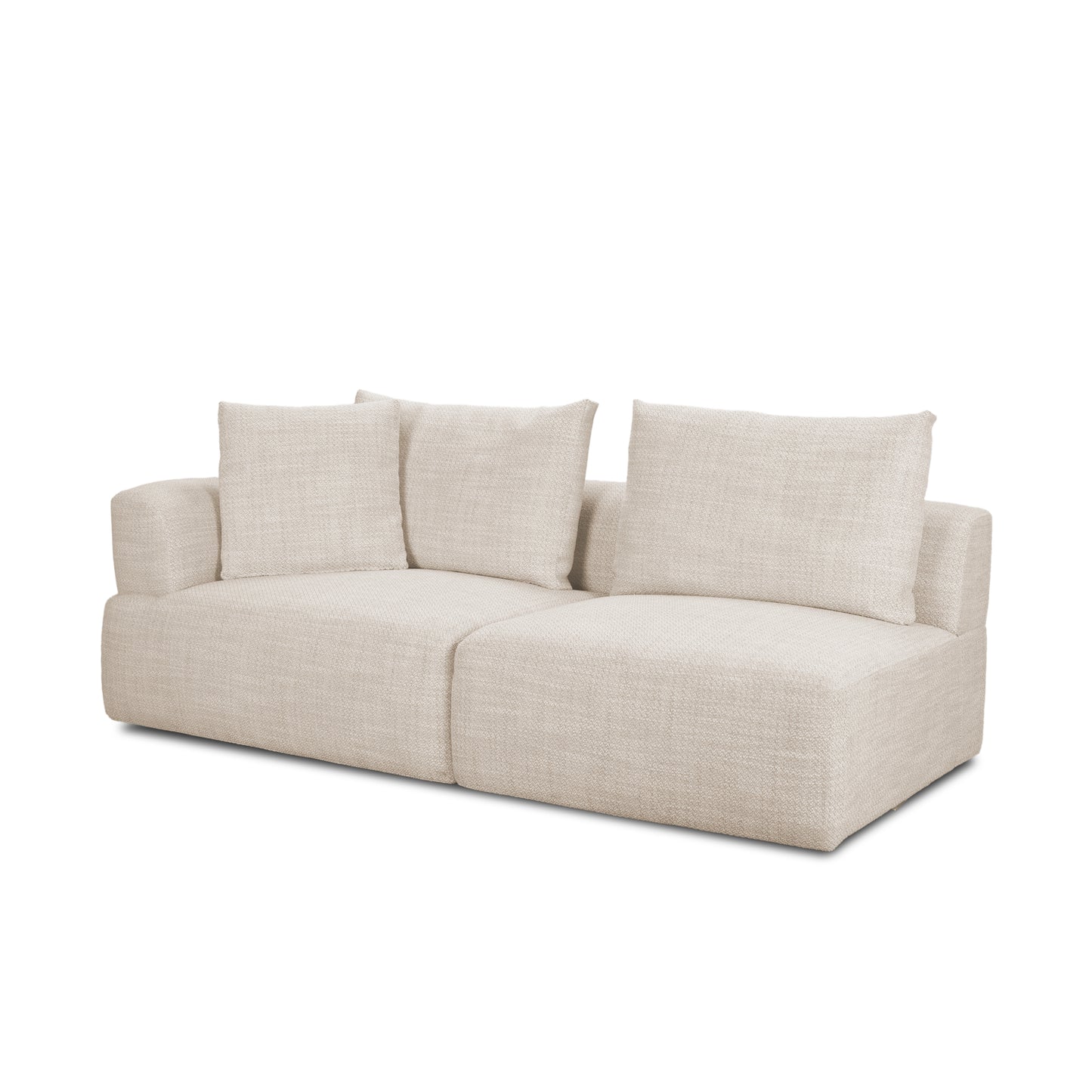 Cobain I 84" Brown Leather Two Seater Sofa