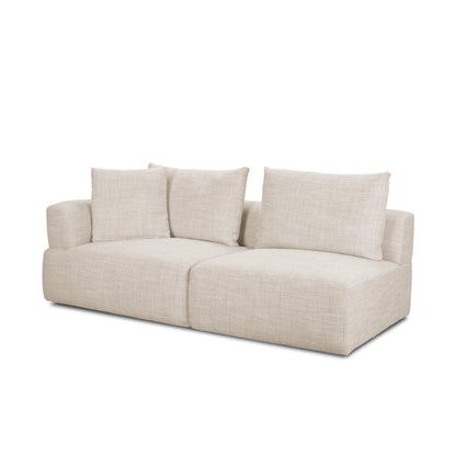 Cobain I 84" Brown Leather Two Seater Sofa