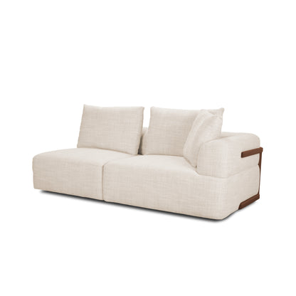 Cobain I 84" Brown Leather Two Seater Sofa
