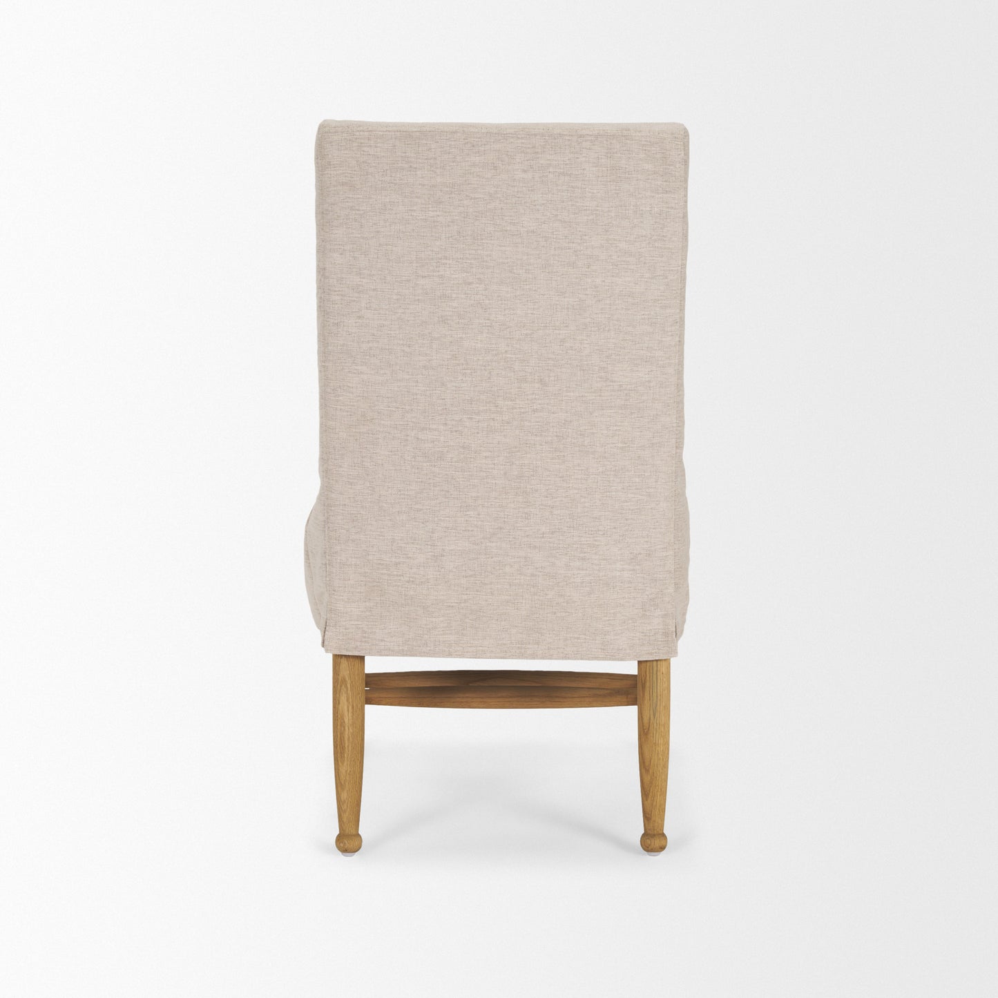 Whitley Oatmeal Performance Fabric w/ Oak Wood Dining Chair
