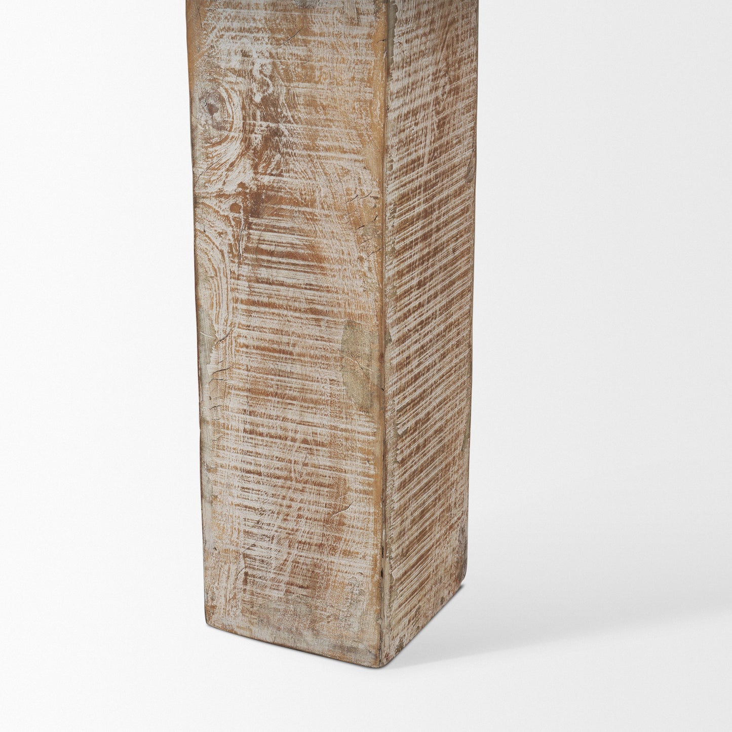 McArthur 84" Whitewash Reclaimed Wood Dining Table