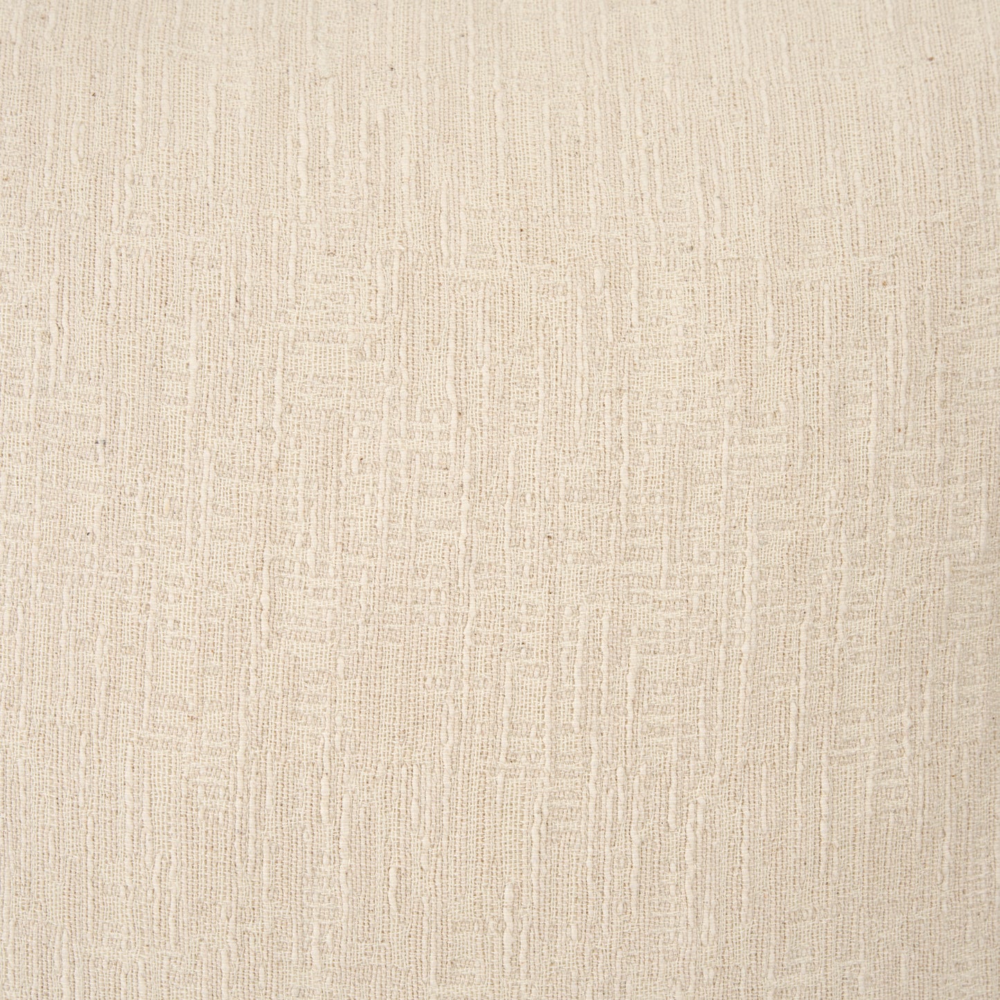 Jenner Cream Cotton-Linen Blend Decorative Square Pillow Cover