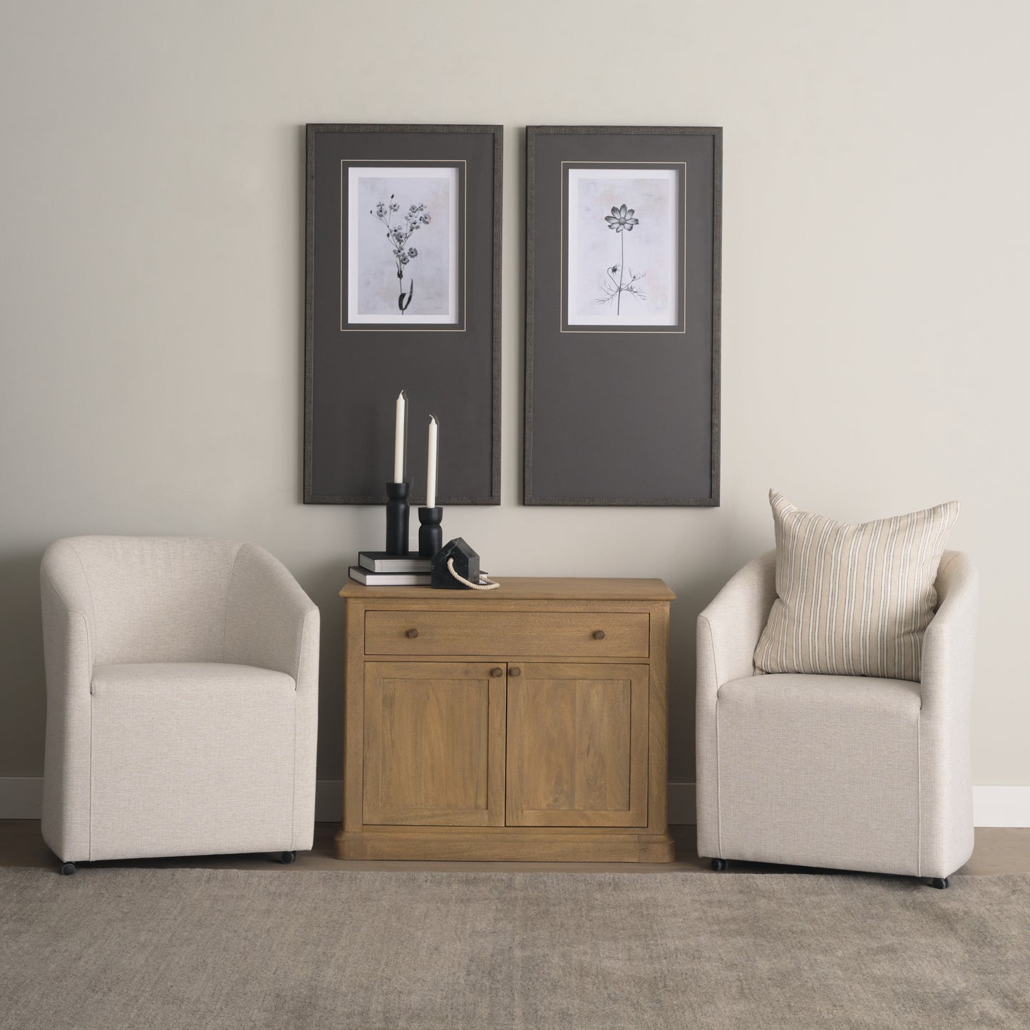 Malta Small Black Metal Candle Holder