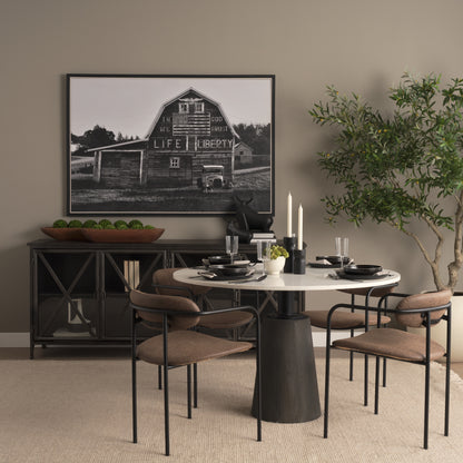 Radu Small Matte Black Metal Bull Decorative Object